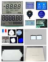 TN6-digit kustom 7 segmen layar LCD hitam latar belakang teks putih tampilan industri kode segmen dapat disesuaikan