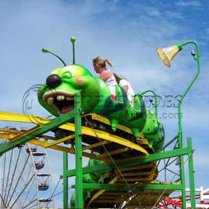 Remise de haute qualité manèges de parc d'attractions Wacky Worm Track Train Caterpillar Mini Roller Coaster à vendre - Product Image 5