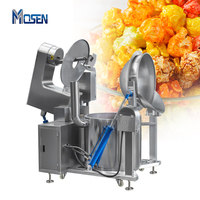 Meilleur mélange commercial Ligne de production de pop-corn aromatisé aux fruits Machine de fabrication de pop-corn au caramel à induction gaz/électrique