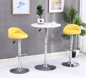 Thấp trở lại Bắc Âu ăn uống xoay PU ghế trắng Faux Da bar nhà bếp thanh Ghế xoay Bar ghế Bắc Âu tối giản phân hiện đại - Product Image 6