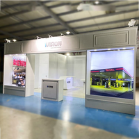 Stand d'exposition IZEXPO Easy Build, design simple, stand d'exposition en bois, stand modulaire 20x20 pieds