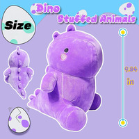 7699 belle peluche Chubby violet dinosaure peluche jouets câlin doux Dino poupées cadeaux d'anniversaire pour enfant peluche Dino
