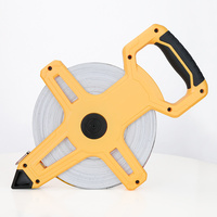 Ruban adhésif métrique double face en fibre de verre BTE Professional Open Reel, résistant à l'eau et aux chocs, haute précision, 20 m, pour la construction