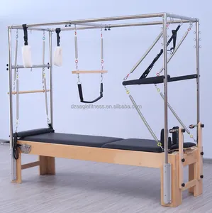 Pilates Cadillac Reformer Pilates Full Trapeze Gym Peralatan Fitness untuk Studio dan Rumah 2-In-1 Cadillac