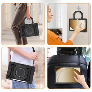 Pour Samsung Galaxy Tab A9 8,7 pouces 2023 SM-X110 SM-X115 Étui robuste en silicone et en polycarbonate rigide pour tablette Samsung A9 A9 Plus - Product Image 6