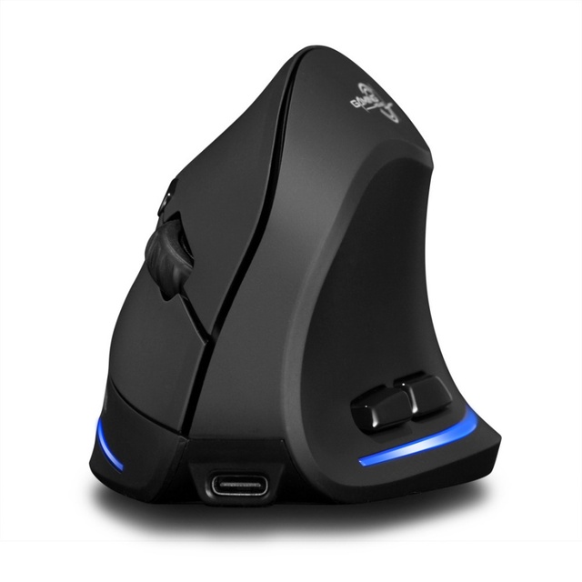 F-35 Wireless Charging USB LED Right-Handed Ergonomic Vertical Mouse 2.4G 2400DPI Wrist Protector Private Mode mouse for  Laptop