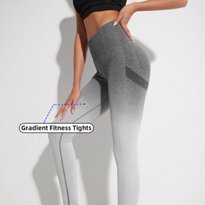 JY Großhandel Bestseller Mode gerippt dünn Push-up hohe Taille Frauen nahtlose Workout Butt Lifting Yoga Gym Leggings auf Lager - Product Image 6