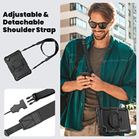 Pour Lenovo Tab M11 11 pouces 2024 TB330FU TB331FC Xiaoxin Pad 11 10.6 TB128FU TB125FU étui pour tablette Rotation sangle support armure couverture