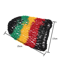 Filet à cheveux résille au crochet Filet à cheveux Slouchy Cover Cap Chapeau Rasta Dreadlocks Snood Net Épais French Mesh Fish Net Hairnet Snood