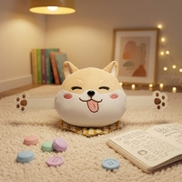 Peluche personnalisée chien Shiba Inu, figurine en peluche douce avec bandana jaune, OEM ODM, cadeau pour enfants