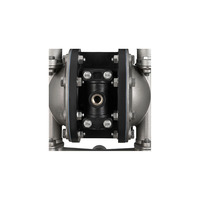 Pompe à diaphragme pneumatique en acier inoxydable 1/2 pouce pour l'industrie automobile, port OEM de 0,5 pouce, revêtement anticorrosion, liquide pesticide