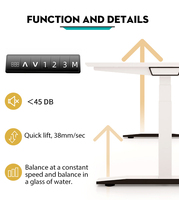 Produit très vendu - Bureau debout électrique à double moteur, ergonomique, réglable en hauteur, pour le bureau