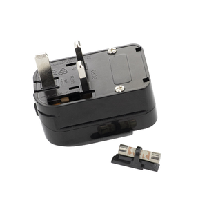 Adaptateur de prise de qualité supérieure, prise Schuko allemande vers prise britannique, prise angulaire avec prise de courant 13A 250V, boîte à fusibles, mise à la terre standard - Product Image 3