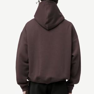 Wholesale 450GSM Hoodie Custom Logo High Quality Cotton/Bamboo Fiber Regular Fit Solid Eco-Friendly Long Sleeve <b>Jacket</b> - Product Image 3
