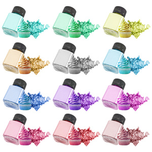 Polvere Commestibile Luccicante Rosa Oro all'Ingrosso, Glitter Commestibile, Polvere Perlata Scintillante per Decorazione di Torte, Bevande e Creme - Product Image 6