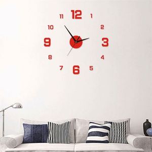 Reloj de Piso Digital Luminoso 3D, Acrílico sin Marco de 40 cm, Minimalista, Adhesivos de Piso Silenciosos para DIY, Adhesivos Murales Silenciosos para Sala de Estar, Dormitorio, Oficina - Product Image 3