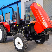 Tractor Agrícola Pequeño de 35 HP con Accesorios Opcionales: Cargador Frontal y Enganche de 3 Puntos, Compatible con Varios Implementos Agrícolas