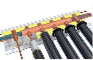 30 tubes, tube à chaleur à condensation <span class=keywords><strong>de</strong></span> 24 mm, tube sous vide, collecteur solaire thermique à 77 % d'efficacité avec certification Solar Keymark - Product Image 6