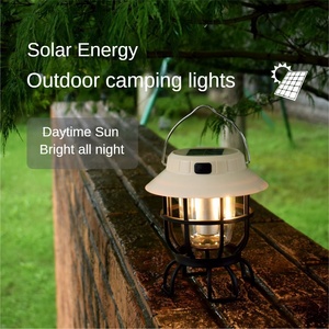 Nueva Lámpara Solar Portátil para Camping, Multifuncional, con Atmósfera Retro, Batería de Larga Duración, Linterna de Mano - Product Image 5