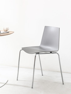 卸売 家庭用家具 スタッキング可能 モダン シンプル ブラックメタルフレーム キッチン ダイニングルーム チェア - Product Image 4