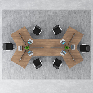 Custom Modern Modular <b>Wooden</b> Panel Design <b>Office</b> <b>Desk</b> Music Workstation - Product Image 6