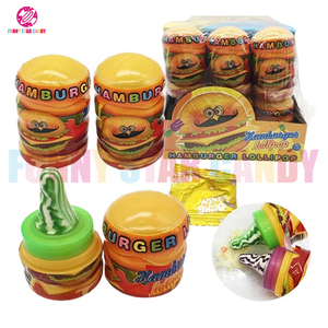 Rouge à lèvres jouet bonbons <span class=keywords><strong>Hamburger</strong></span> mamelon bonbons durs jouet <span class=keywords><strong>bonbon</strong></span> pour les enfants - Product Image 2