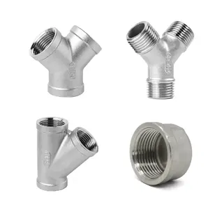 1/4 "1/2" 3/4 "1"1-1/2" 2 "BSP 304 Stainless Steel Pipe Fittings Four-way/three-way Type/elbow Butt Adapter Pipe Fittings