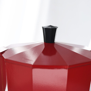 Cafetera Espresso <span class=keywords><strong>Moka</strong></span> Personalizada de Fábrica, Duradera pero Ligera, Ecológica, Estilo Europeo, Cafetera de Aluminio con Tapa, 1000 MOQ - Product Image 4