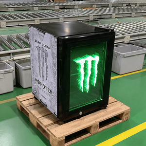 Mini Frigorifero Espositore con Porta in Vetro, Logo Personalizzabile, Raffreddamento <span class=keywords><strong>Professionale</strong></span>, Best Seller, Frigorifero Commerciale con LED per Energy Drink - Product Image 3