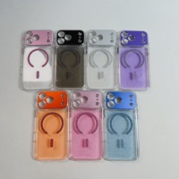 Coque de téléphone de luxe scintillante avec cadre de protection métallique pour appareil photo, antichoc et magnétique, pour iPhone 17 16 15 Pro Max
