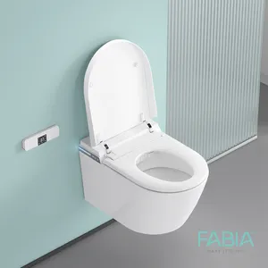 Luxus Auto Flush Sensor Randloses Badezimmer Voll automatische Wandbehang Smart Toilette Intelligent