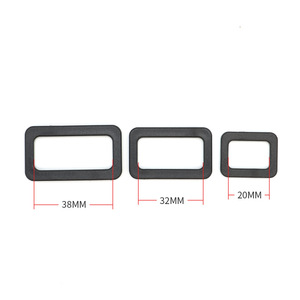 Hebillas Cuadradas de Plástico E010 de 20mm, 32mm y 38mm, Hebilla Deslizante para Bolsos, Cierres Duraderos - Product Image 3
