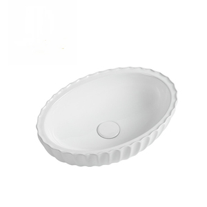 Cuvette ronde design en plaqué or Meubles d'art domestique Cuvette de comptoir <span class=keywords><strong>Lavabo</strong></span> au-dessus du comptoir <span class=keywords><strong>Lavabo</strong></span> en céramique - Product Image 4