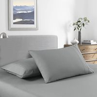 Parure de draps Queen Size moderne en microfibre, anti-plis, hypoallergénique, 4 pièces, pour hôtel