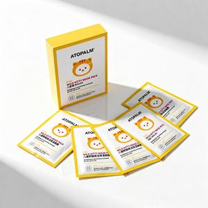 Atopalm Wild Kitty Mask Pack 5 feuilles hydratantes pour le soin du visage et du corps des enfants - Product Image 1