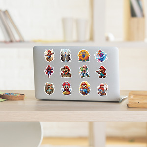 50 pièces <span class=keywords><strong>Mario</strong></span> Graffiti autocollants pour enfants fille mignon princesse étanche dessin animé bricolage autocollant ordinateur autocollants décoratifs - Product Image 5