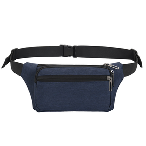 Unisex Waterproof Oxford Waist Bags for Workout Security Camping <b>Bicycle</b>-Crossbody Zipper Closure Belt Pattern - Product Image 1