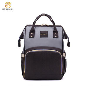 BESTWILL <span class=keywords><strong>2020</strong></span> Offre Spéciale personnalisé bébé sac à dos sac à <span class=keywords><strong>la</strong></span> mode maman et bébé couche grand sac à couches avec ours Logo maternité utilisation - Product Image 3