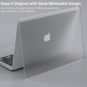 Matte rõ ràng nhựa PC vỏ cứng máy tính xách tay bìa trường hợp đối với MacBook Air Pro 11 12 13 13.6 14 14.2 15 15.3 16 16.2 inch M1 M2 M3 M4 - Product Image 2