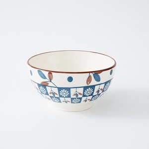 Juego de vajilla de cerámica de tablero de ajedrez azul clásico-Patrón floral adecuado para servir ensalada de comedor en casa y postre y Decoración de cocina - Product Image 5