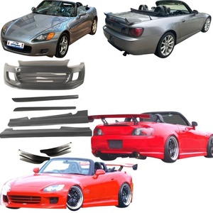 Nouveau kit carrosserie en fibre de verre style GSPO : pare-chocs avant et jupes latérales pour <span class=keywords><strong>S2000</strong></span> (2000-2009), noir, <span class=keywords><strong>prix</strong></span> direct usine - Product Image 1