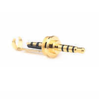 Adaptateur Audio Métallique Plaqué Or 2.5mm 4 Pôles Hifi 2.5 Jack Plug pour DIY Écouteur Casque Accessoires & Pièces