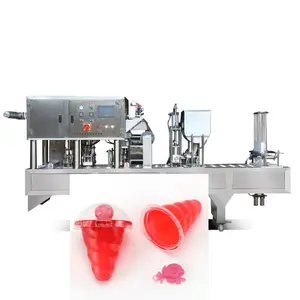 Automatische Yoghurtpudding Ijs Water Jelly Cup Vulling Sluitmachine Yoghurt Verpakkingsmachine