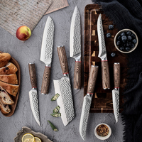 Ensemble de couteaux en acier inoxydable professionnel couteaux de cuisine Kiritsuke Chef Santoku Nariki couperet désossage utilitaire couteau d'office