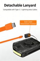 Support de compteur de vélo intégré avec batterie rechargeable, étanche IPX6, et feu de signalisation diurne pour le cyclisme sur route