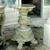 Piédestal en pierre de capitons romains sculptés en granit naturel Offre Spéciale pour Table