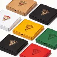 Boîte à pizza biodégradable, boîte à pizza de haute qualité, impression personnalisée, design personnalisé