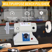 DM-3 7000 tr/min bureau double tête vitesse réglable banc tour meuleuse moteur tissu roue bijoux meulage et polissage Machine