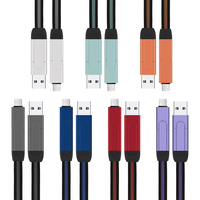 Cable USB Tipo-C a Tipo-C de 1M, 6 en 1, Carga Rápida para Escáner de Código de Barras e Impresora