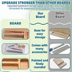 PAFU nuovo prodotto transfrontaliero fatto a mano fai da te pannello di blocco quadrato all'uncinetto regalo ideale per la madre in legno tavola all'uncinetto - Product Image 6